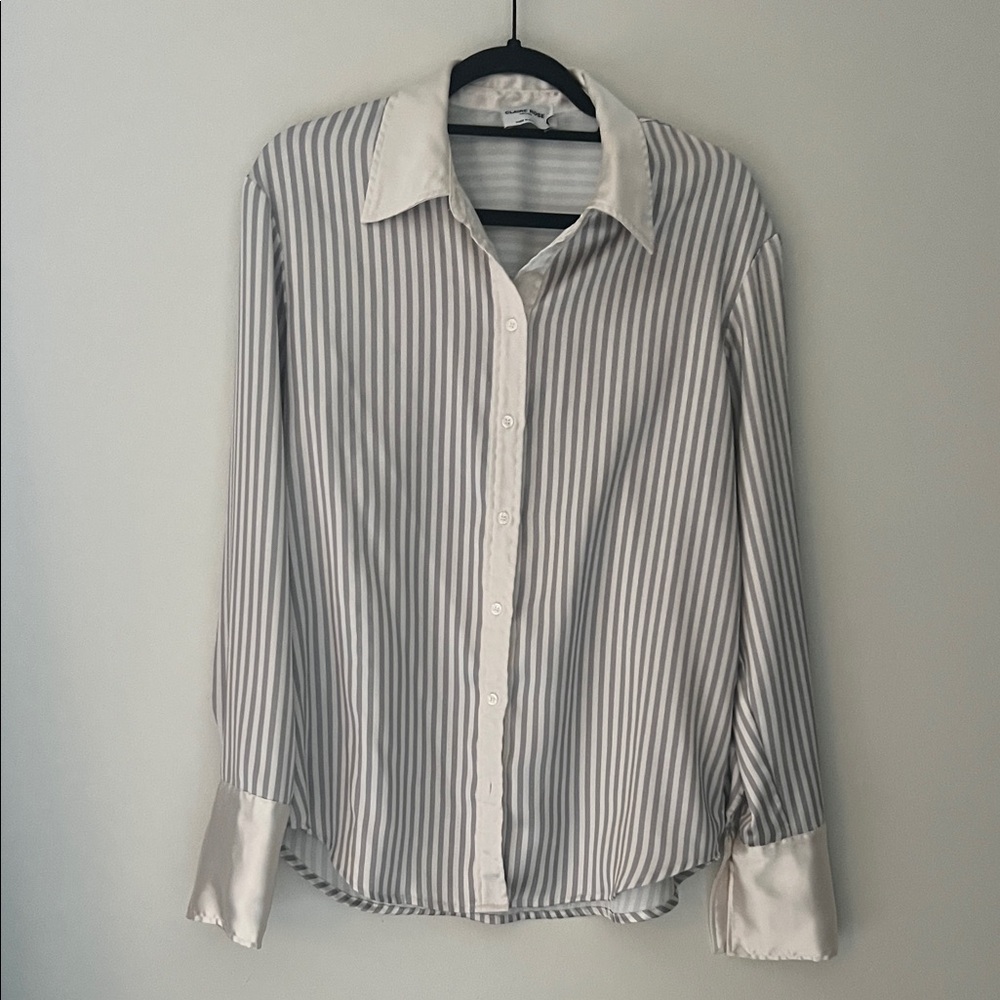 Classic Oversized Striped Shirt